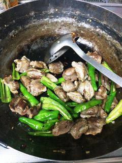 煮込み砂肝とししとう炒め-レシピのメイン写真