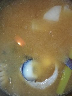 マグロ目玉の味噌汁-レシピのメイン写真