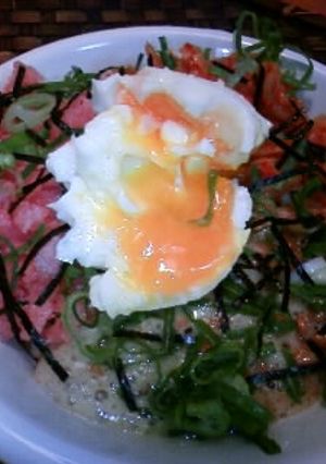 ガッツリ系♪ねぎとろ納豆キムチ丼♪♫♬-レシピのメイン写真