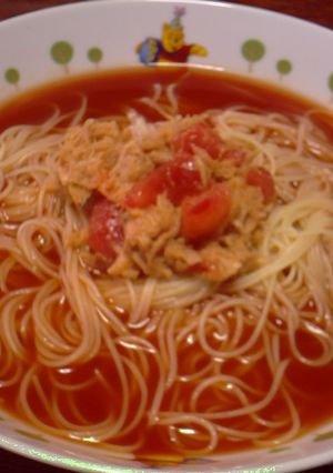 冷製★トマトスープパスタ★-レシピのメイン写真