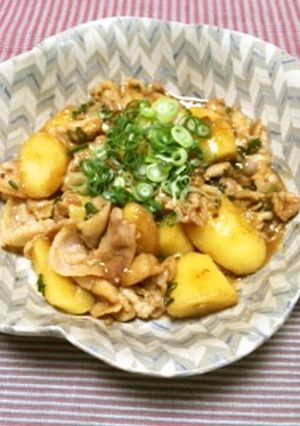 じゃがいもと豚バラの甘辛炒め-レシピのメイン写真
