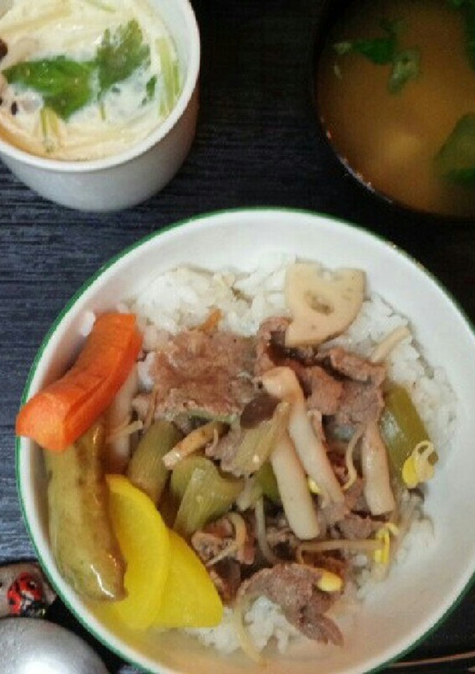 牛丼定食（血管ダイエット食904）-レシピのメイン写真