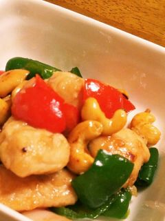 鶏ささみでカシューナッツ炒め-レシピのメイン写真