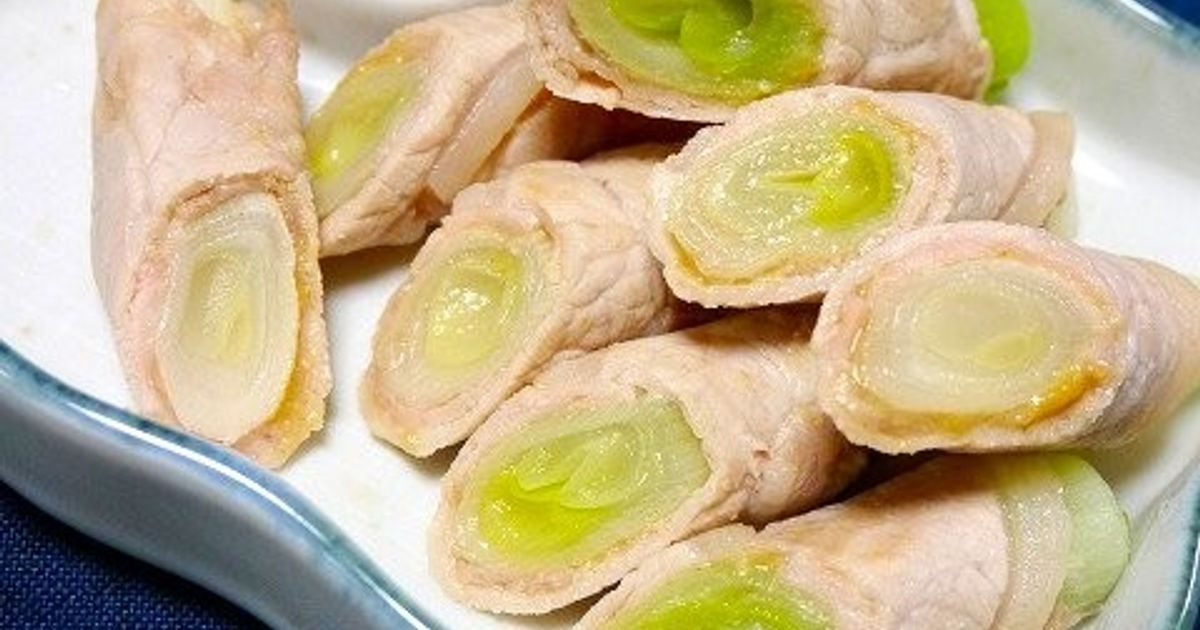くるくる豚肉のネギ巻き～* by love☆love 【クックパッド