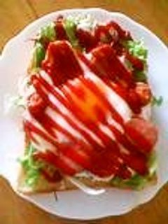 レンジで簡単!目玉焼きトースト-レシピのメイン写真