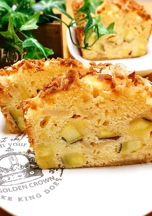 秋♬さつまいもとりんごのパウンドケーキ♡-レシピのメイン写真