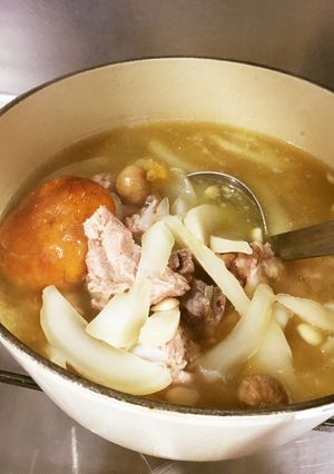 食べるスープ：漢方咳き止め編、ルクルで-レシピのメイン写真