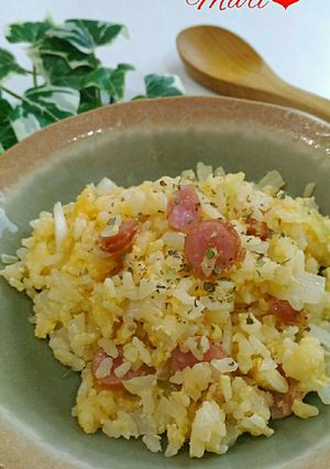 いりごだしつゆで簡単！レンジでチャーハン-レシピのメイン写真