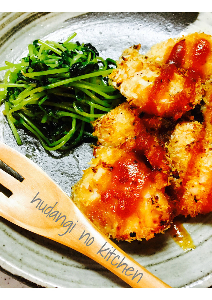 【簡単】揚げない！焼肉味のささみカツ♪-レシピのメイン写真