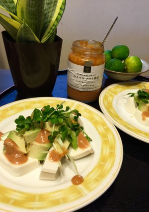 究極簡単♡アボカド&豆腐の おつまみ♬-レシピのメイン写真