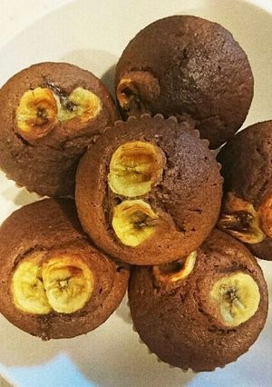 ホケミで簡単チョコバナナマフィン-レシピのメイン写真