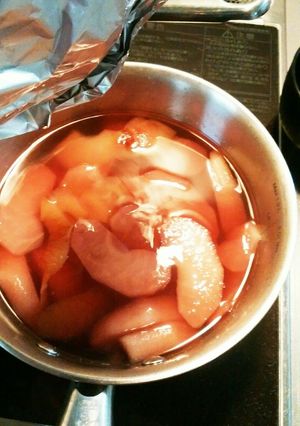 りんごのコンポート（赤ワイン煮）-レシピのメイン写真