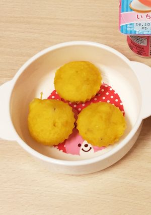 離乳食後期＊レンジで簡単手づかみ蒸しパン-レシピのメイン写真