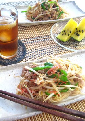 夏休みのお昼に☆焼きそうめん-レシピのメイン写真