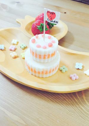 ハーフバースデーに♡離乳食ケーキ-レシピのメイン写真
