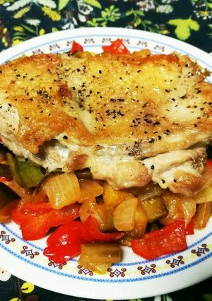 鳥もも肉のパリパリうまい！お野菜ソース♪-レシピのメイン写真