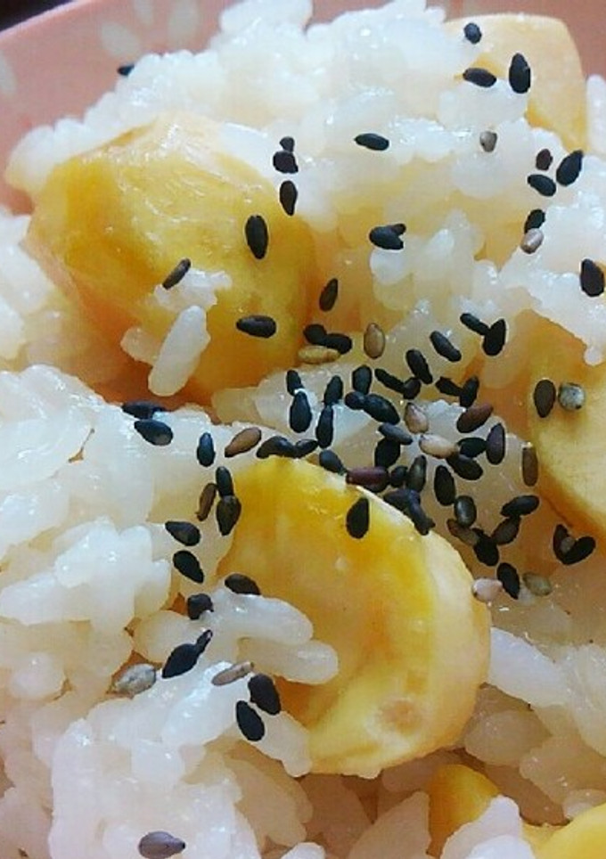 むき栗水煮で簡単に　栗ごはん　栗おこわ-レシピのメイン写真