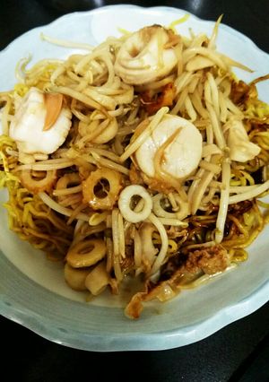 ホタテとキノコの焦がし醤油焼きラーメン-レシピのメイン写真