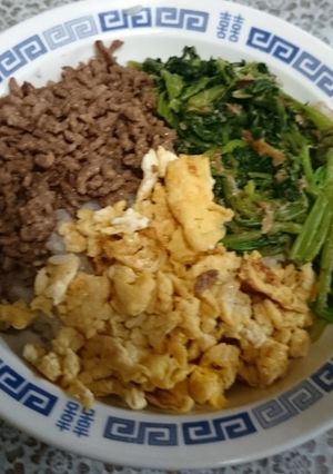 簡単３色丼-レシピのメイン写真