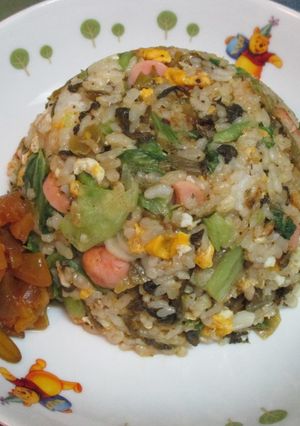 高菜レタス炒飯♪-レシピのメイン写真