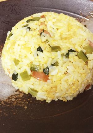 パラパラご飯！野沢菜チャーハン♪-レシピのメイン写真