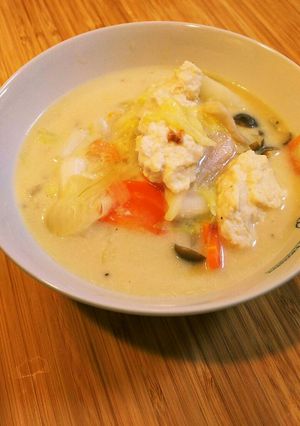 鶏団子と白菜のクリーム煮-レシピのメイン写真