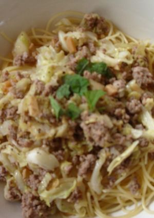 簡単♪にんニクキャベツパスタ♪-レシピのメイン写真
