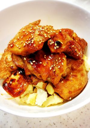 低糖質！米じゃない！鶏胸肉の超スタミナ丼-レシピのメイン写真