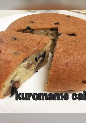 超簡単!ダイエット中にも!黒豆蒸しケーキ-レシピのメイン写真