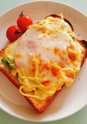 子供ランチに♪ハムキャベツチーズトースト-レシピのメイン写真