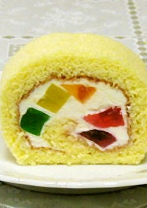 虹のゼリーロール-レシピのメイン写真