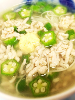 生姜たっぷり!鶏肉とオクラのそうめん-レシピのメイン写真