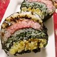 お祝いにも☆失敗なく手軽に♬4色おにぎり