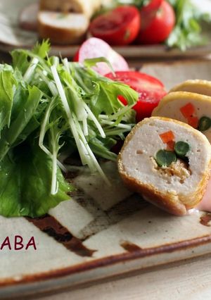 おもてなしにも♪鶏と豆腐の油揚げロール-レシピのメイン写真