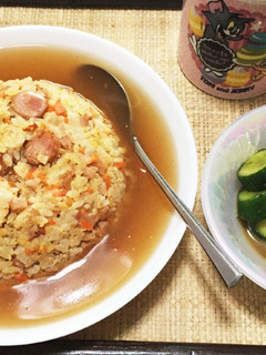 あんかけ炒飯and簡単きゅうりの漬物!-レシピのメイン写真