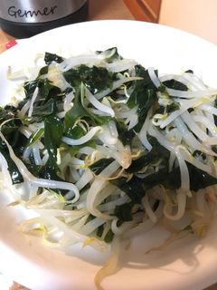 モヤシとワカメのポン酢和え-レシピのメイン写真