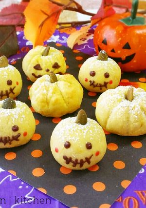ハロウィン♥かぼちゃスノーボールクッキー-レシピのメイン写真