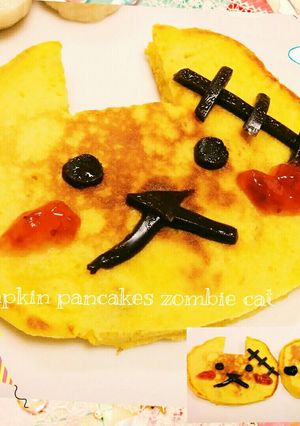 HM☆猫のかぼちゃパンケーキ♡ハロウィン-レシピのメイン写真