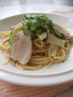 **ゴーヤチャーシューPasta**-レシピのメイン写真