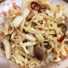 A picture of 切り干し大根のコンソメペペロンチーノ.