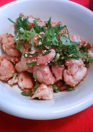 鶏もも肉のねぎ塩炒め♪♫♬-レシピのメイン写真