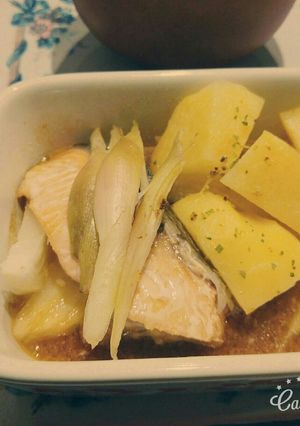 電子レンジでサーモンの味噌煮-レシピのメイン写真