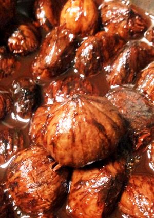 栗の渋皮煮!煮沸瓶に詰めて長期保存可能!-レシピのメイン写真