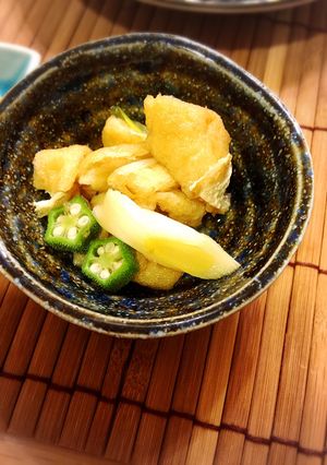超簡単！オクラと油揚げとネギのおかか煮-レシピのメイン写真