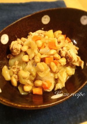 絶品！味噌味の和風ポークビーンズ-レシピのメイン写真