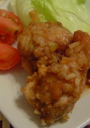 ★しっかり旨！鶏唐揚げ玉ねぎソースがけ★-レシピのメイン写真