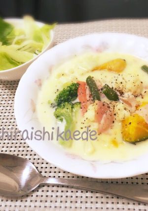 簡単15分！冷凍野菜で濃厚シチュー-レシピのメイン写真