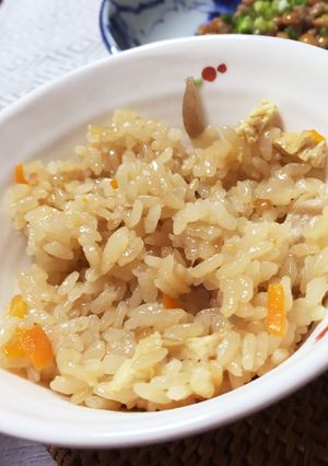食材盛り沢山♡炊き込みご飯!-レシピのメイン写真