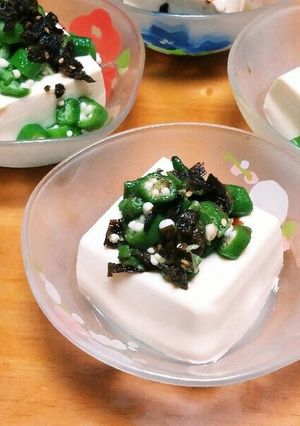 冷奴！オクラ&フジッコのおかか昆布あえ-レシピのメイン写真
