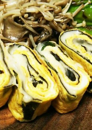 ★大葉薫る海苔チーズ卵焼き★-レシピのメイン写真